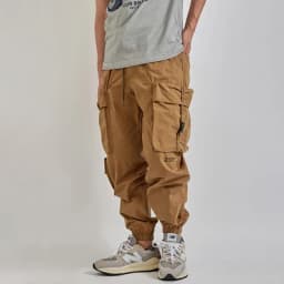 Summer New Japanese Retro Military Outdoor Quick Drying Cargo Pants Men's Washed Multi-pocket Loose Casual Ankle-tied Trousers