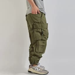 Summer New Japanese Retro Military Outdoor Quick Drying Cargo Pants Men's Washed Multi-pocket Loose Casual Ankle-tied Trousers