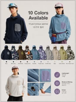Unisex Lightweight Waffle Grid Hoodie Quick-Dry Long Sleeve T-Shirt Breathable Outdoor Athletic Pullover Top for Spring Autumn