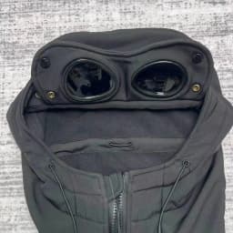 2026 For Men's Iconic Goggle Lens Hooded Jacket, Softshell Fleece Lined Windproof Coat, Outdoor Sports Casual Zip Up Jacket