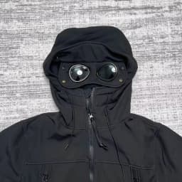 2026 For Men's Iconic Goggle Lens Hooded Jacket, Softshell Fleece Lined Windproof Coat, Outdoor Sports Casual Zip Up Jacket