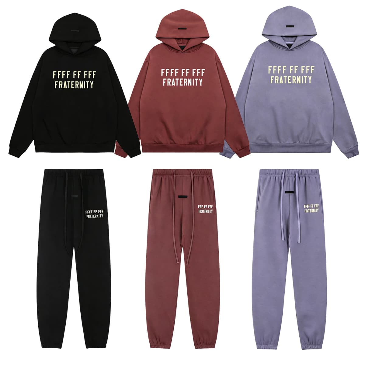 FW24 Men's Tracksuit Men's Hoodies Suit Chest Two Rows Letter Hoodies Luxury Design Couple High Street Loose Hoodie Pants Sets
