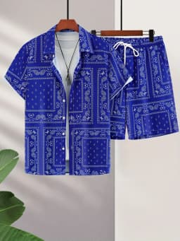 Trend Bandana Graphic Beach Short for Men Summer Fashion 3D Printed Swim Trunks Loose Casual Streetwear Hawaiian Short Pants