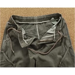 Retro heavy industry washing heavy splicing work pants for men's autumn and winter loose straight conical woodcut trousers