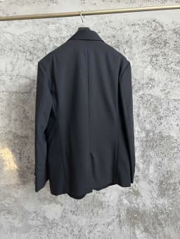 TOP-YAMAMOTO lace-up jacket, military fine-spun pure wool, neat British suit