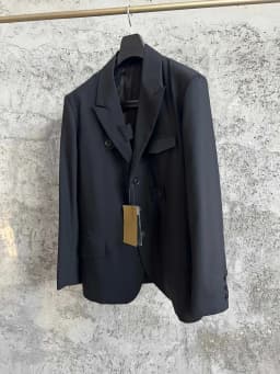 TOP-YAMAMOTO lace-up jacket, military fine-spun pure wool, neat British suit