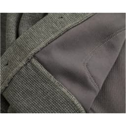 Retro cardigan jacket men's tops heavyweight thick textured V-neck knitted collarless sweatshirt