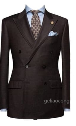 XS-6XL Wedding Men Suits Blazer Bridegroom Business Groom Wear Tuxedo Jacket Formal Party Double Breasted Peak Lapel One Coat