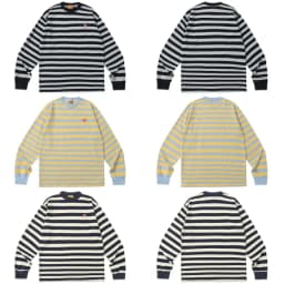 Human Made New Stripe L/S T-Shirt Cityboy Style Heavy Cotton Top Streetwear