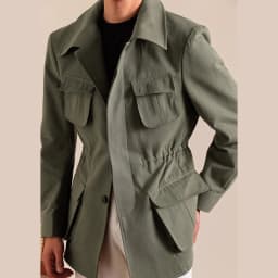 Spring Autumn Pure Cotton Italian Hunting Jacket Men's Retro Business Casual Jacket Top Quality Luxury Military Jacket Top Coat