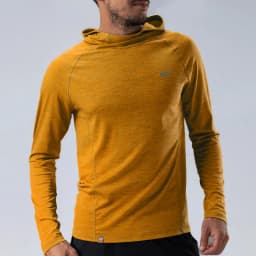 ZEALWOOD 17.5μm Merino Wool Hoodie Shirt Men's Women’s Lightweight Breathable Comfortable Base Layer Anti-Odor Wicking Quick Dry