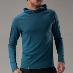 ZEALWOOD 17.5μm Merino Wool Hoodie Shirt Men's Women’s Lightweight Breathable Comfortable Base Layer Anti-Odor Wicking Quick Dry