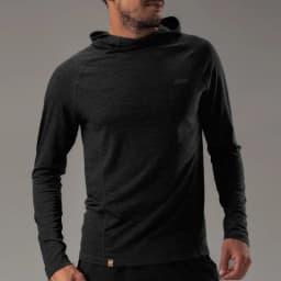 ZEALWOOD 17.5μm Merino Wool Hoodie Shirt Men's Women’s Lightweight Breathable Comfortable Base Layer Anti-Odor Wicking Quick Dry