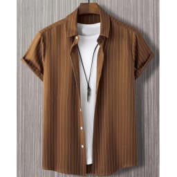 Hawaiian Shirts For Men 3d Stripe Print High-Quality Men'S Clothing Loose Oversized Shirts And Blooms Summer Casual Short Sleeve