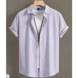 Hawaiian Shirts For Men 3d Stripe Print High-Quality Men'S Clothing Loose Oversized Shirts And Blooms Summer Casual Short Sleeve