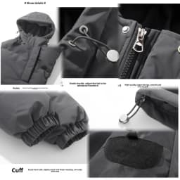 American fashion brand down jacket men's winter new solid color warm hooded bread suit cotton jacket thickened loose jacket