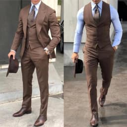 Classy Wedding Tuxedos Suits Slim Fit Bridegroom For Men 3 Pieces Groomsmen Suit Male Cheap Formal Business (Jacket+Vest+Pants