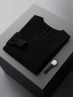 Men's 100% Cashmere Sweater V-neck Pullover Autumn Winter Basic Smart Casual Cashmere Knitwear Long Sleeve Clothing Topss
