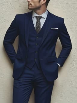 Men's 3pcs Suit Set, Jacket + Vest + Pants, Fashionable High-Quality, Suitable for Weddings, Parties and Formal Occasions
