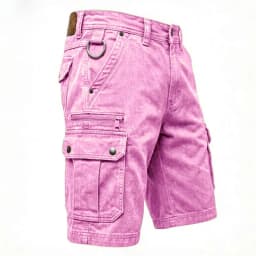KIDWHXR Man Denim Short Summer Streetwear Simple Solid Washed Men Shorts Retro Loose Straight Pocket Outdoor Casual Male Shorts