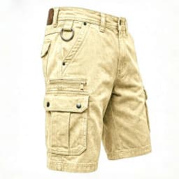 KIDWHXR Man Denim Short Summer Streetwear Simple Solid Washed Men Shorts Retro Loose Straight Pocket Outdoor Casual Male Shorts