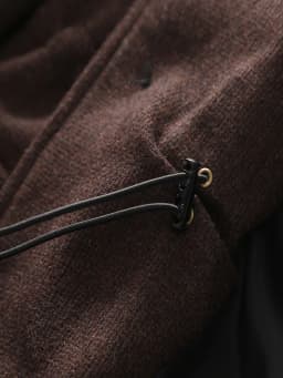 POT&CRAFTSMAN Classic Jacket Premium Casual Teba Collar Spanish Jacket Coffee Brown Wool Tweed Top Suit Collar Men's