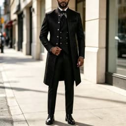 Long Floral Pattern Wedding Suits Men 3‑Pieces Single Breasted Groom Tuxedo with Stand Collar Jacket Vest Pants Evening Outfit