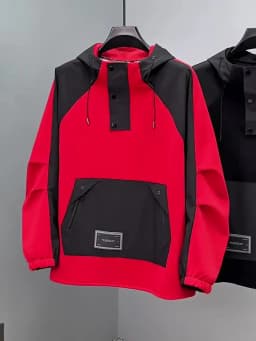 Extra Plus Size 13XL Men Hoodie Hooded Half Zip Up Winderbreaker Male Cargo Jacket Oversized Large Big 5xl 6xl 7xl 8xl 10XL Coat