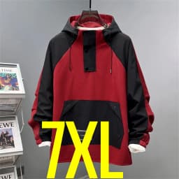 Extra Plus Size 13XL Men Hoodie Hooded Half Zip Up Winderbreaker Male Cargo Jacket Oversized Large Big 5xl 6xl 7xl 8xl 10XL Coat