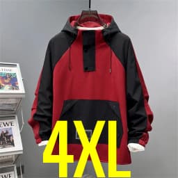 Extra Plus Size 13XL Men Hoodie Hooded Half Zip Up Winderbreaker Male Cargo Jacket Oversized Large Big 5xl 6xl 7xl 8xl 10XL Coat