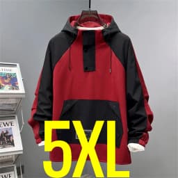 Extra Plus Size 13XL Men Hoodie Hooded Half Zip Up Winderbreaker Male Cargo Jacket Oversized Large Big 5xl 6xl 7xl 8xl 10XL Coat