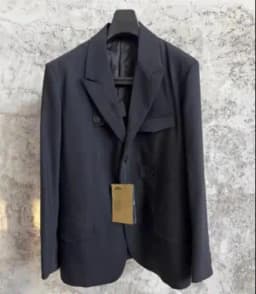 Personalized Stylish Belted Jacket for Military Uniform. Fine-Spun Material for a Professional and Classic Oversized Suit.