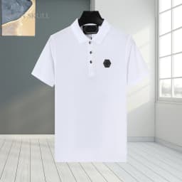 2026 Summer Light Luxury Men's Pure Cotton T-shirt Classic Daily Casual Top Men's and Women's High Street Sports Short Sleeve