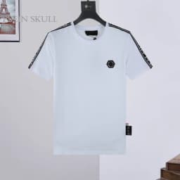 2026 Summer Light Luxury Men's Pure Cotton T-shirt Classic Daily Casual Top Men's and Women's High Street Sports Short Sleeve