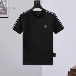 2026 Summer Light Luxury Men's Pure Cotton T-shirt Classic Daily Casual Top Men's and Women's High Street Sports Short Sleeve