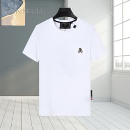 2026 Summer Light Luxury Men's Pure Cotton T-shirt Classic Daily Casual Top Men's and Women's High Street Sports Short Sleeve