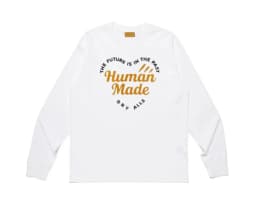 2026 New Human Made Logo Print Crewneck Long Sleeve T Shirt Couple Unisex Top