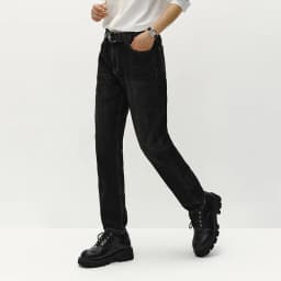 Semir Men Jeans Fleece Lined Stretch Skinny Fit Whisker Wash 2026 Vintage Commuter Warm Slim Urban Casual Denim Trousers