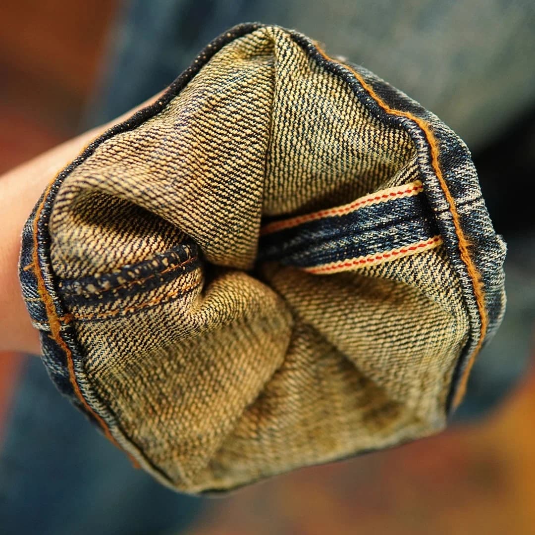 22oz Heavyweight Selvedge Denim Jeans Cotton Washed Men's Regular Straight American Retro Casual Autumn Winter Thick Pants 5KM