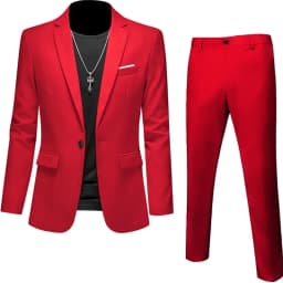 Plus Size 6XL 5XL Men's Suit Coat+2 Piece Pants/Business Fashion Office Dress/Slim Fit High Quality Groom Wedding Dress Suit Set