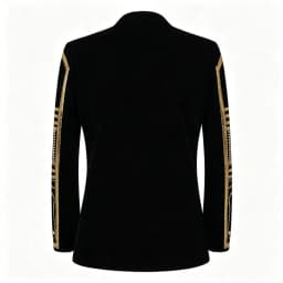 Men African Inspired Multicolor Sequin Blazer Shawl Lapel Gold Geometric Pattern Slim Fit Jacket Wedding Groom Tuxedo For Party Prom