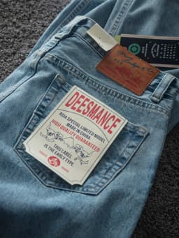 2026 Spring New American Retro Heavyweight High-end Comfort Jeans Men's Fashion 88% Cotton Washed Old Straight Casual Pants