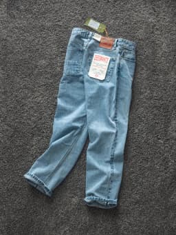 2026 Spring New American Retro Heavyweight High-end Comfort Jeans Men's Fashion 88% Cotton Washed Old Straight Casual Pants