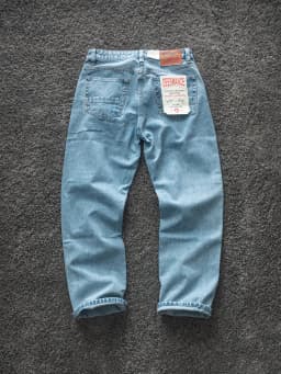 2026 Spring New American Retro Heavyweight High-end Comfort Jeans Men's Fashion 88% Cotton Washed Old Straight Casual Pants