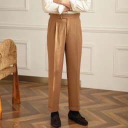Men's Commuter All-match Naples High Waist Micro Straight Casual Pants Retro Autumn Business Pants