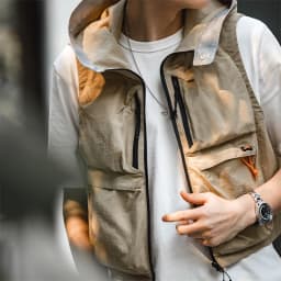 Maden Outdoor Quick Dry Men's Vest Multi-pocket Hooded Camping Fishing Mountain Waistcoat Tactical Hunting Sleeveless Jackets