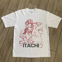 Men Washed Anime Naruto Print T Shirt Hip Hop Streetwear T-Shirt Harajuku Cotton Short Sleeve Casual Tshirt Summer Tops Tees