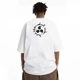 Men Washed Anime Naruto Print T Shirt Hip Hop Streetwear T-Shirt Harajuku Cotton Short Sleeve Casual Tshirt Summer Tops Tees