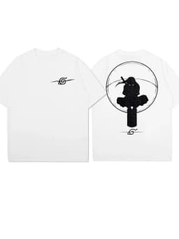 Men Washed Anime Naruto Print T Shirt Hip Hop Streetwear T-Shirt Harajuku Cotton Short Sleeve Casual Tshirt Summer Tops Tees
