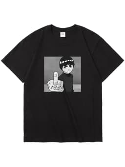 Men Washed Anime Naruto Print T Shirt Hip Hop Streetwear T-Shirt Harajuku Cotton Short Sleeve Casual Tshirt Summer Tops Tees